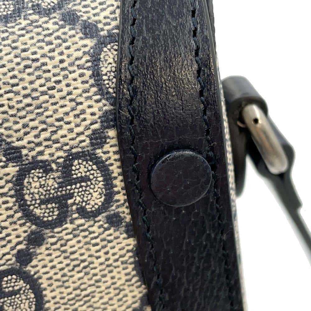 Gucci Horsebit 1955 Bag Blue GG Supreme Canvas - Picture 8 of 12